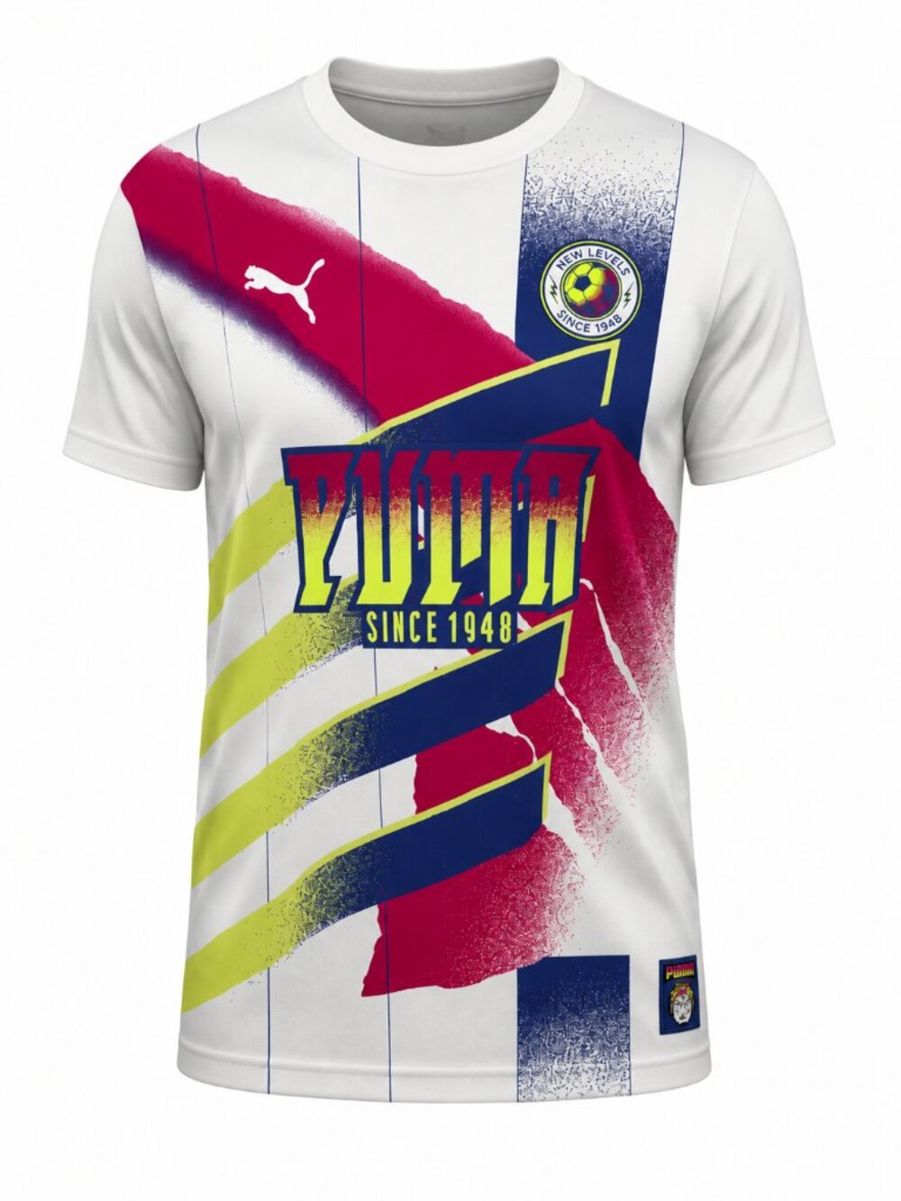 Puma Retro Jersey Tee M shirt Soccer Athletic New Levels 1948 Football Club mens